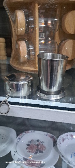 لیوان جمع شو  استیل جیبی