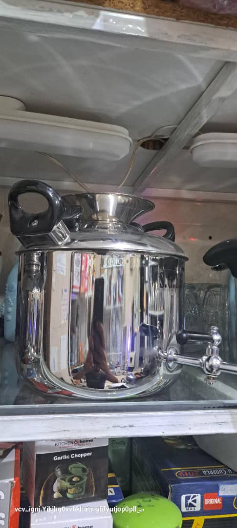 کتری استیل شیر دار ۸لیتری