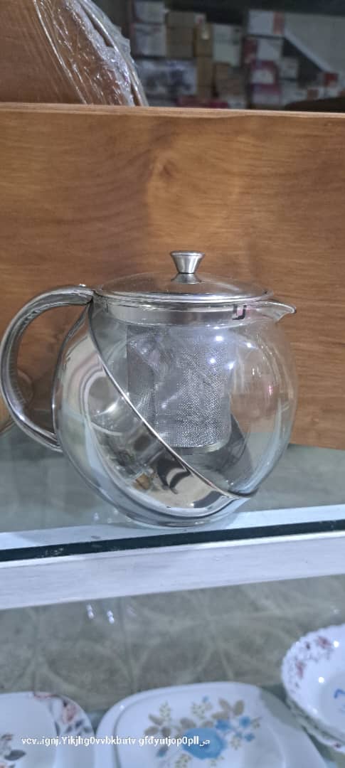 قوری پیرکس نیمه استیل شعله مستقیم